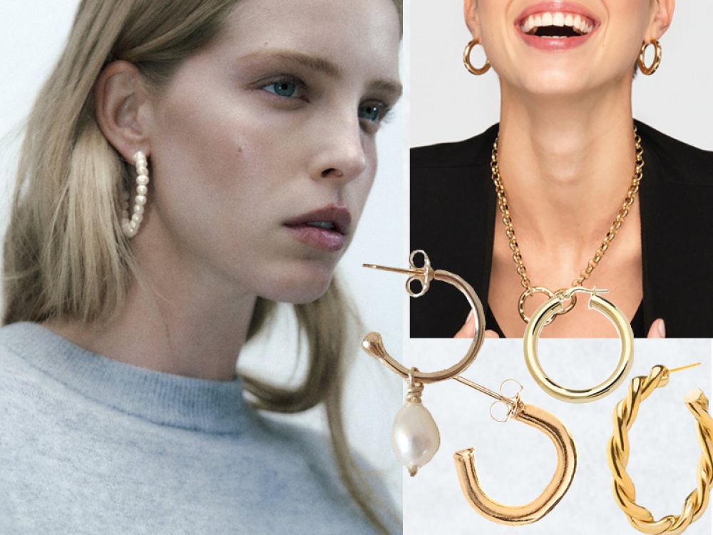 Nine Sets of Hoop Earrings from David Summerfield, Zara, Estella Bartlett and More Living North